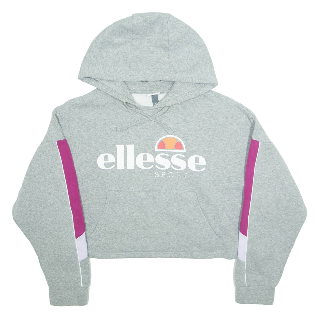 ELLESSE Cropped Womens Grey Hoodie S