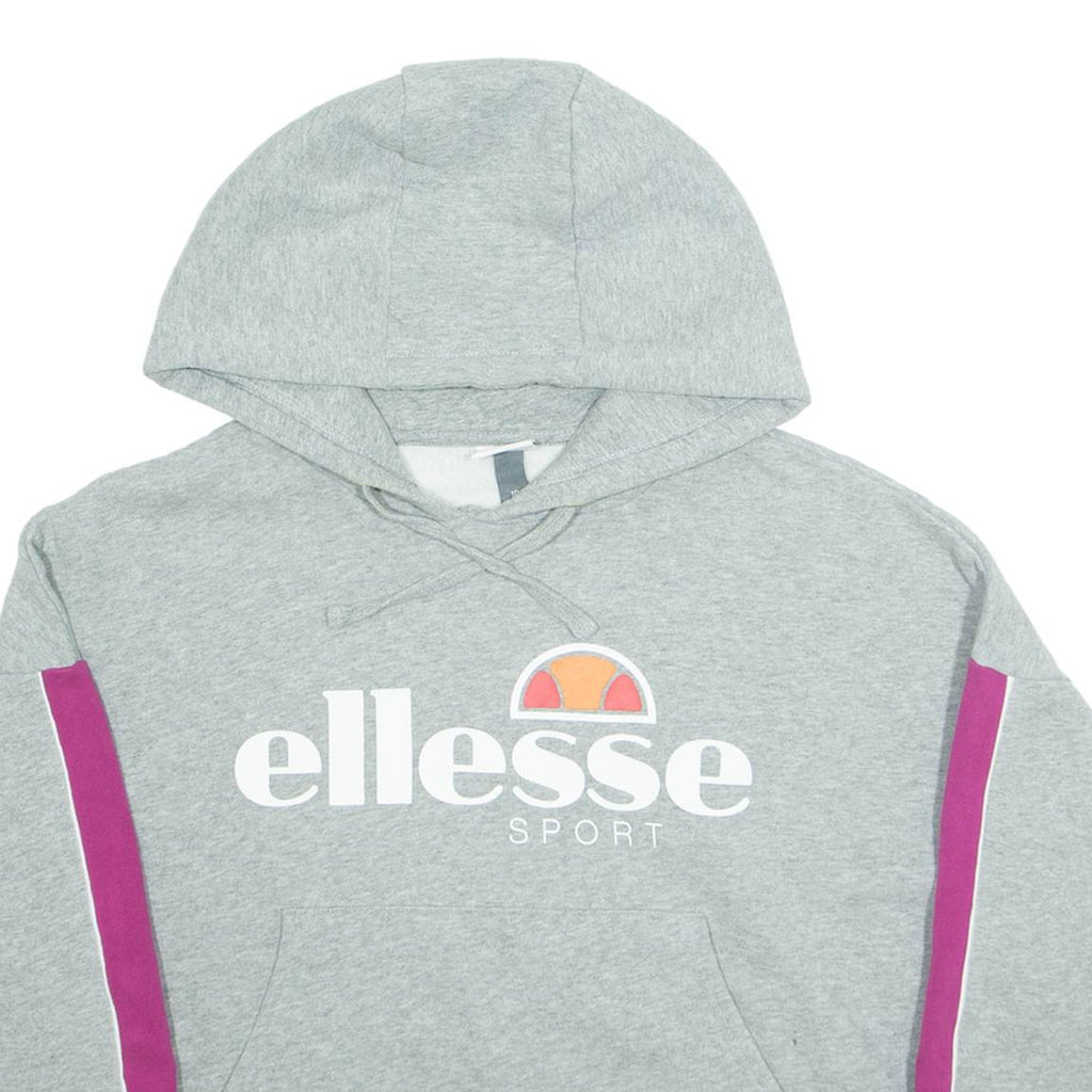 ELLESSE Cropped Womens Grey Hoodie S