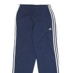 ADIDAS Mens Joggers Navy Blue & White Slim Tapered S W27 L30 Track Pants