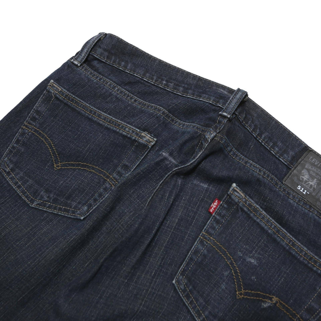 LEVI'S 511 Slim Mens Jeans Blue Slim Skinny Denim Medium W34 L36 Zip