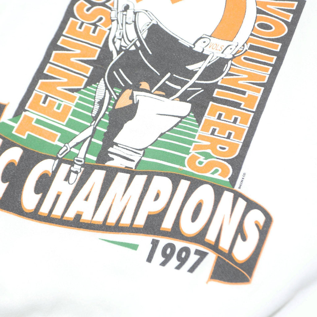 LEE Mens White Tennessee Volunteers SEC Champions 1997 Crew Neck XL Sweatshirt