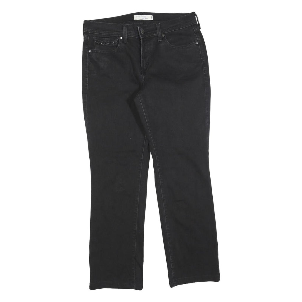 LEVI'S 505 Womens Jeans Black Regular Straight Denim W30 L28 Classic Fit