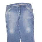 DICKIES Mens Regular Fit Blue Denim Jeans W40 L30 Zip Closure Comfort Workwear