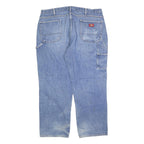 DICKIES Mens Regular Fit Blue Denim Jeans W40 L30 Zip Closure Comfort Workwear
