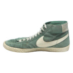 NIKE Blazer Mens Ankle Trainers Green & White Suede UK 10 Classic Retro Style