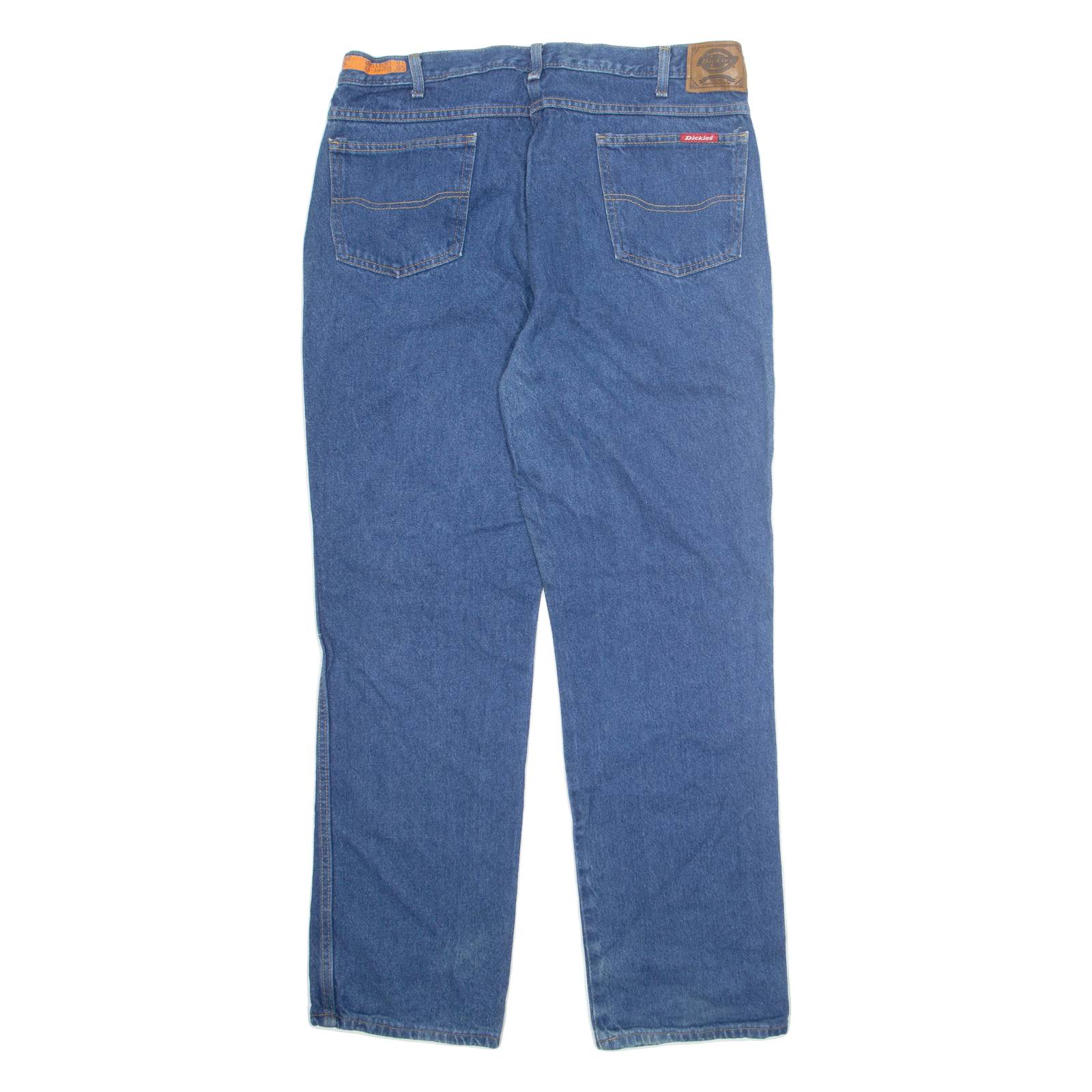DICKIES Mens Jeans Blue Loose Straight W40 L34