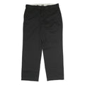 DICKIES Mens Cotton Black Regular Straight Trousers W30 L33 Workwear Zip Closure