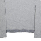 NIKE Womens Grey Sweatshirt Crew Neck S Cotton Blend Pullover Athletic
