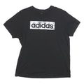 ADIDAS Womens Black Graphic T-Shirt M Short Sleeve Crew Neck Casual Sport