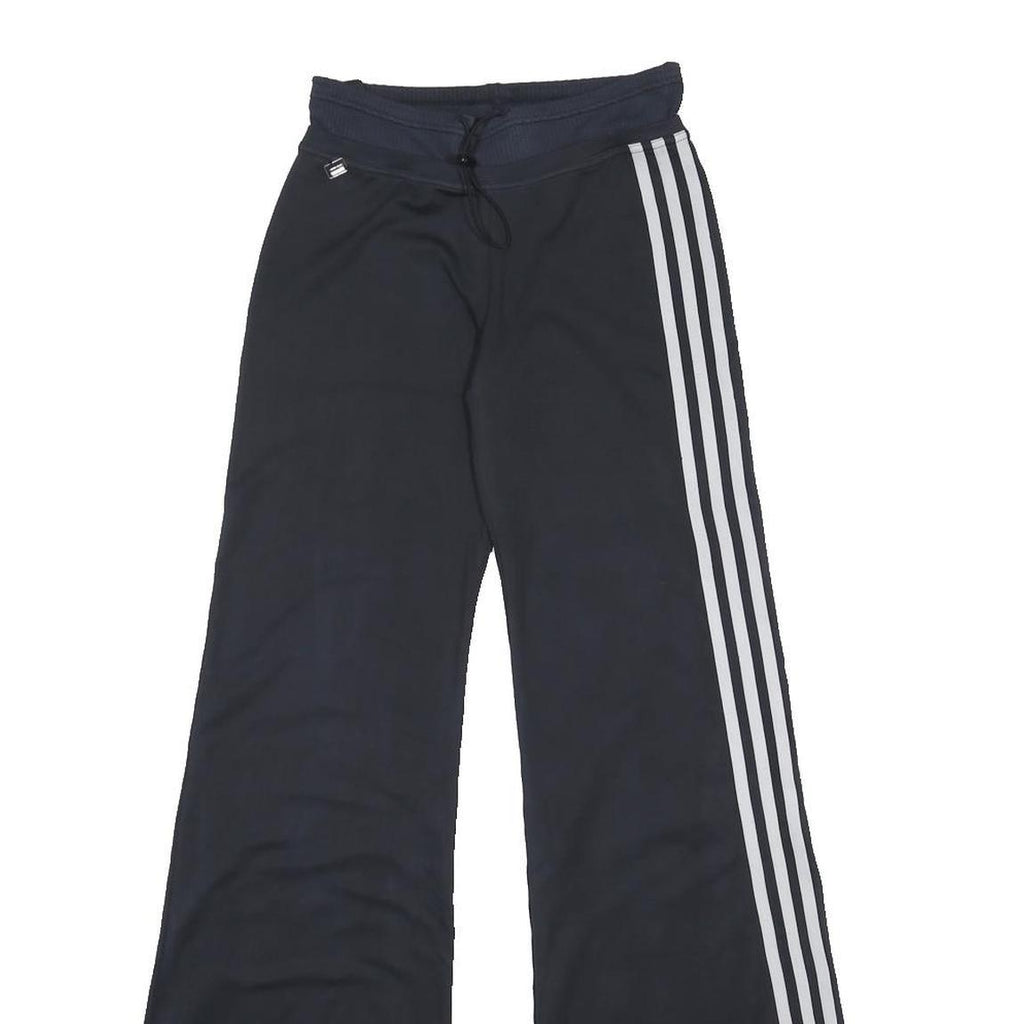 ADIDAS Womens Joggers Black & White Regular Flared UK 10 W24 L33