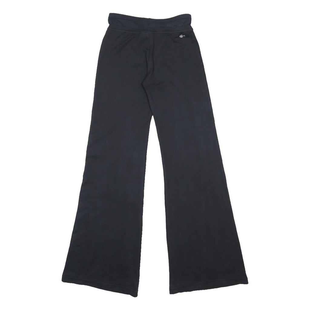 ADIDAS Womens Joggers Black & White Regular Flared UK 10 W24 L33