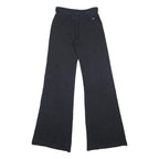 ADIDAS Womens Joggers Black & White Regular Flared UK 10 W24 L33