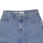 MNG Womens Shorts Blue Denim Casual S W30 Summer Outfit