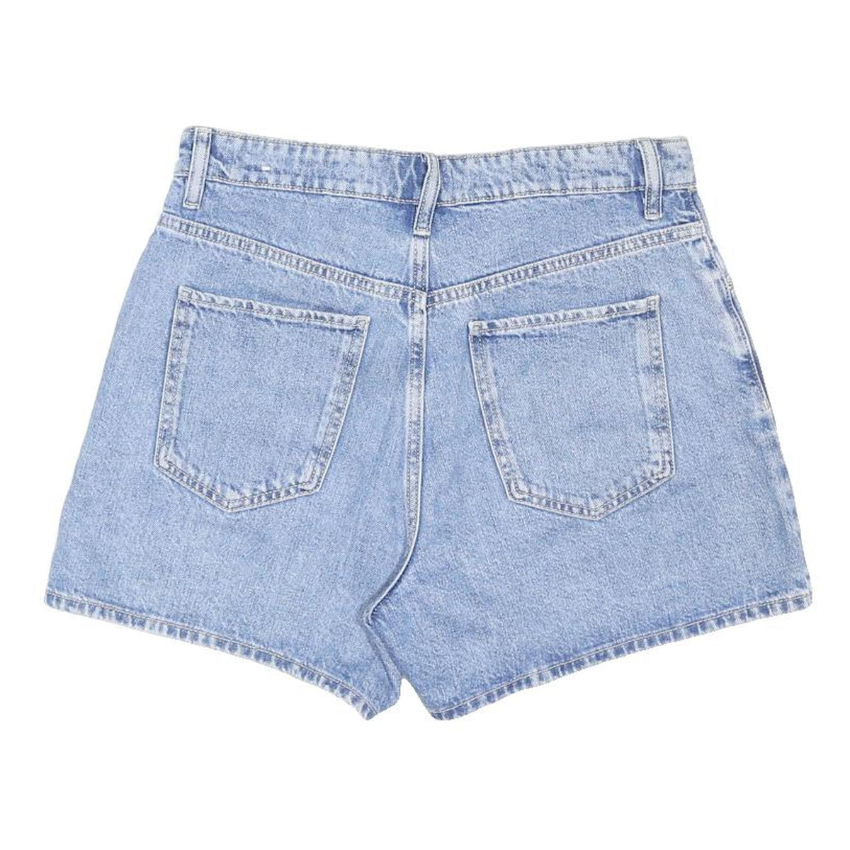 MNG Womens Shorts Blue Denim Casual S W30 Summer Outfit