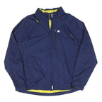STARTER Mens Blue Polyester Blend Track Jacket L Zip Athletic Casual Sport