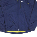 STARTER Mens Blue Polyester Blend Track Jacket L Zip Athletic Casual Sport