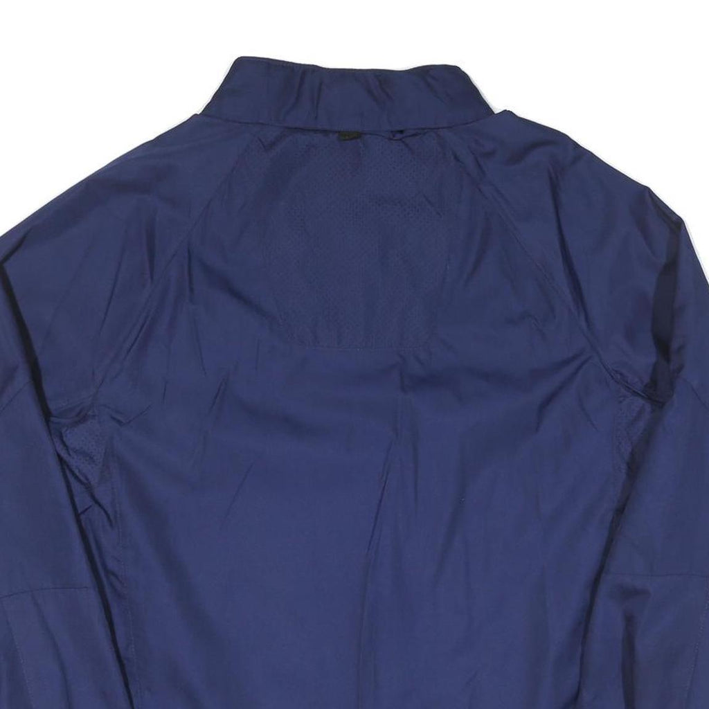 STARTER Mens Blue Polyester Blend Track Jacket L Zip Athletic Casual Sport