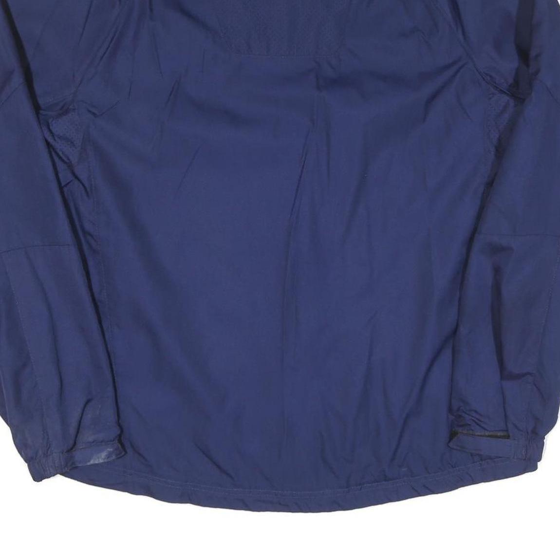 STARTER Mens Blue Polyester Blend Track Jacket L Zip Athletic Casual Sport