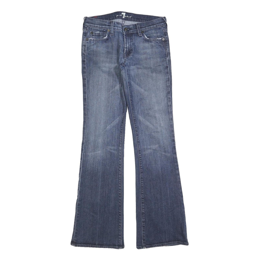 7 FOR ALL MANKIND Womens Jeans Blue Slim Flared Denim Medium W28 L32 Stylish