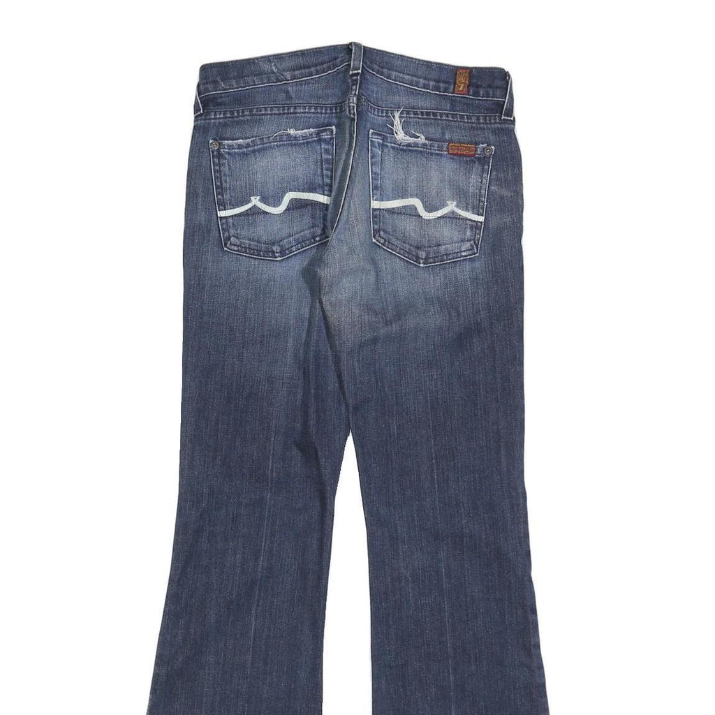 7 FOR ALL MANKIND Womens Jeans Blue Slim Flared Denim Medium W28 L32 Stylish