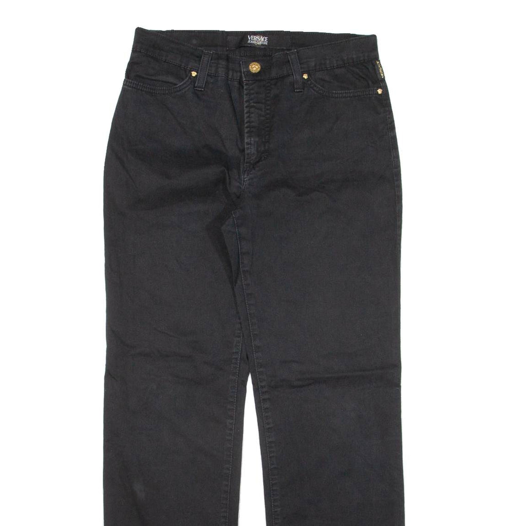 VERSACE JEANS Womens Trousers Black Regular Straight W29 L28