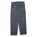 DICKIES Womens Blue Regular Fit Straight Denim Jeans W34 L32 Carpenter Style