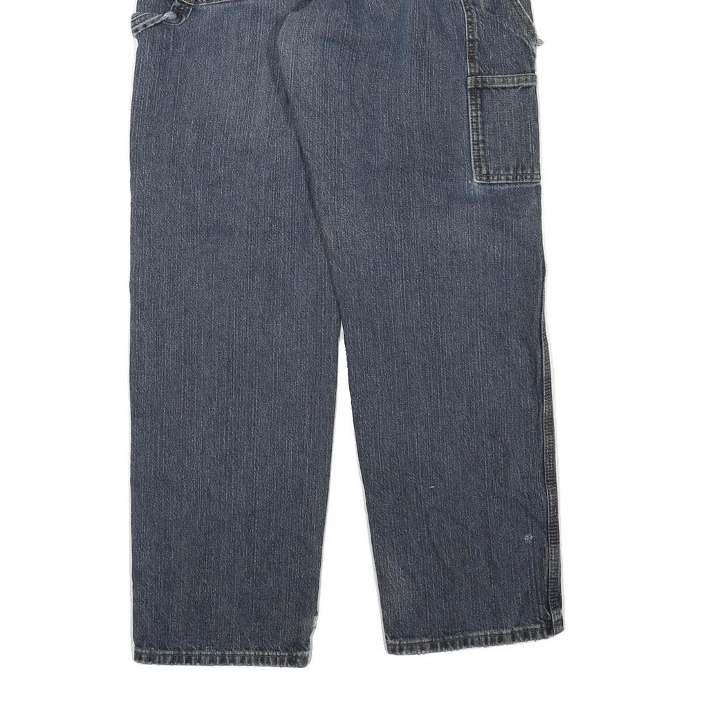 DICKIES Womens Blue Regular Fit Straight Denim Jeans W34 L32 Carpenter Style