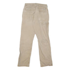 CARHARTT Mens Cotton Blend Beige Regular Leg Trousers W31 L31 Workwear Zip