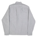 TED BAKER Mens Grey Cotton Blend Shirt XL Button Down Collar Long Sleeve Casual