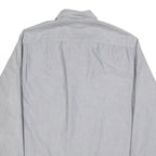 TED BAKER Mens Grey Cotton Blend Shirt XL Button Down Collar Long Sleeve Casual