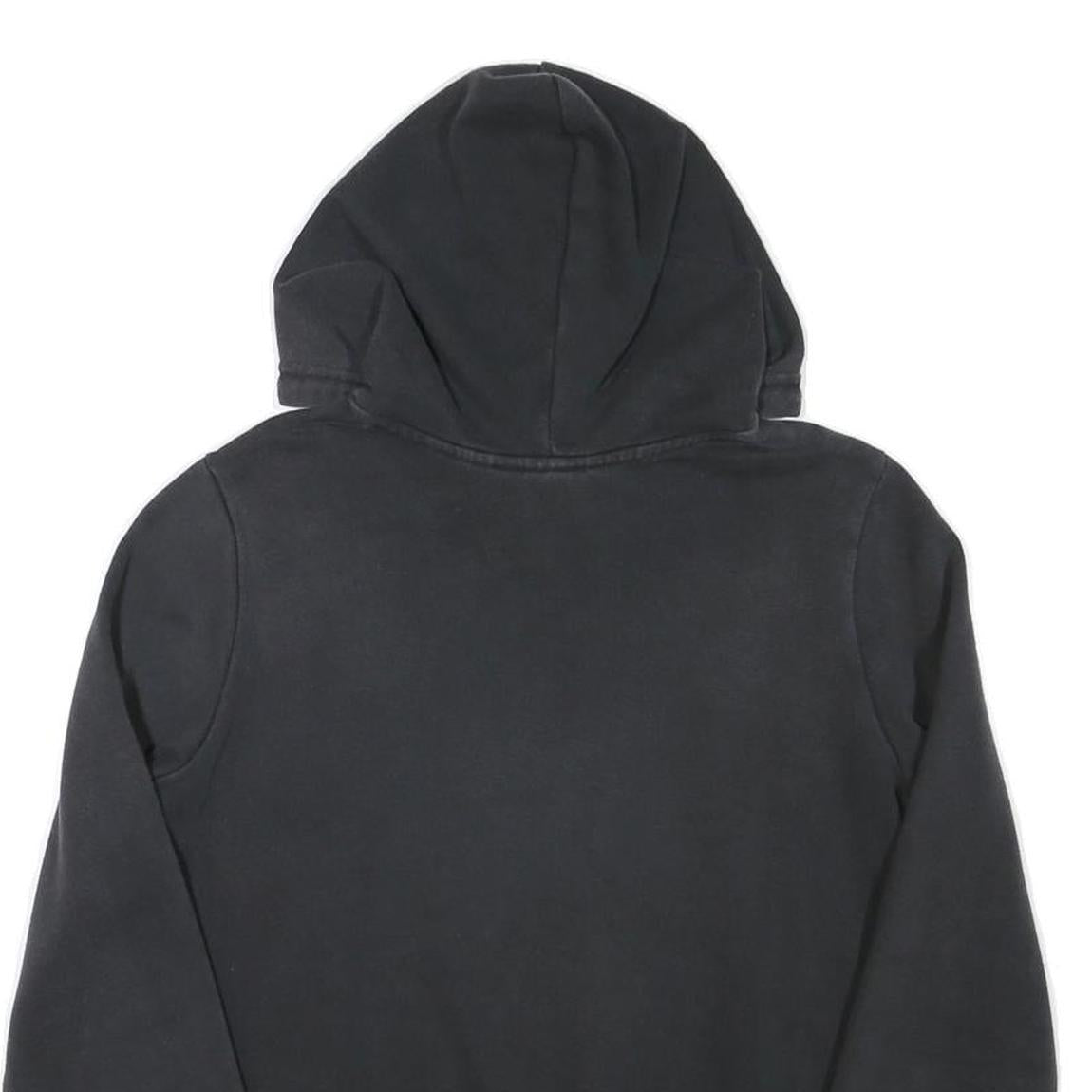 ADIDAS Womens Black Hoodie M Cotton Blend Casual Pullover Sweatshirt