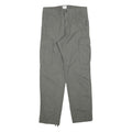 H&M Mens Cotton Blend Grey Regular Cargo Trousers W29 L29 Workwear Style
