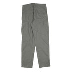 H&M Mens Cotton Blend Grey Regular Cargo Trousers W29 L29 Workwear Style