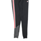 CHAMPION REVERSE WEAVE Mens Joggers Black Red & White XS W26 L32 Slim Tapered