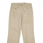 DOCKERS Mens Cotton Beige Classic Fit Straight Leg Trousers W32 L32 Casual Smart