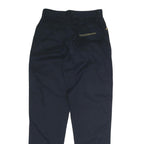 ROCCOBARROCO Womens Cotton Navy Blue Regular Fit Straight Leg Trousers W26 L30