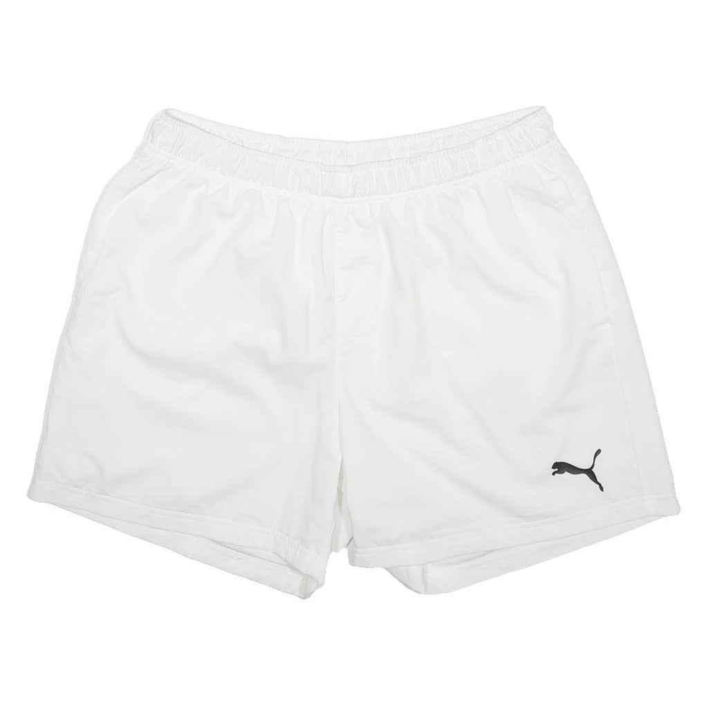 PUMA Mens White Casual Gym Shorts XL W34 Lightweight Polyester