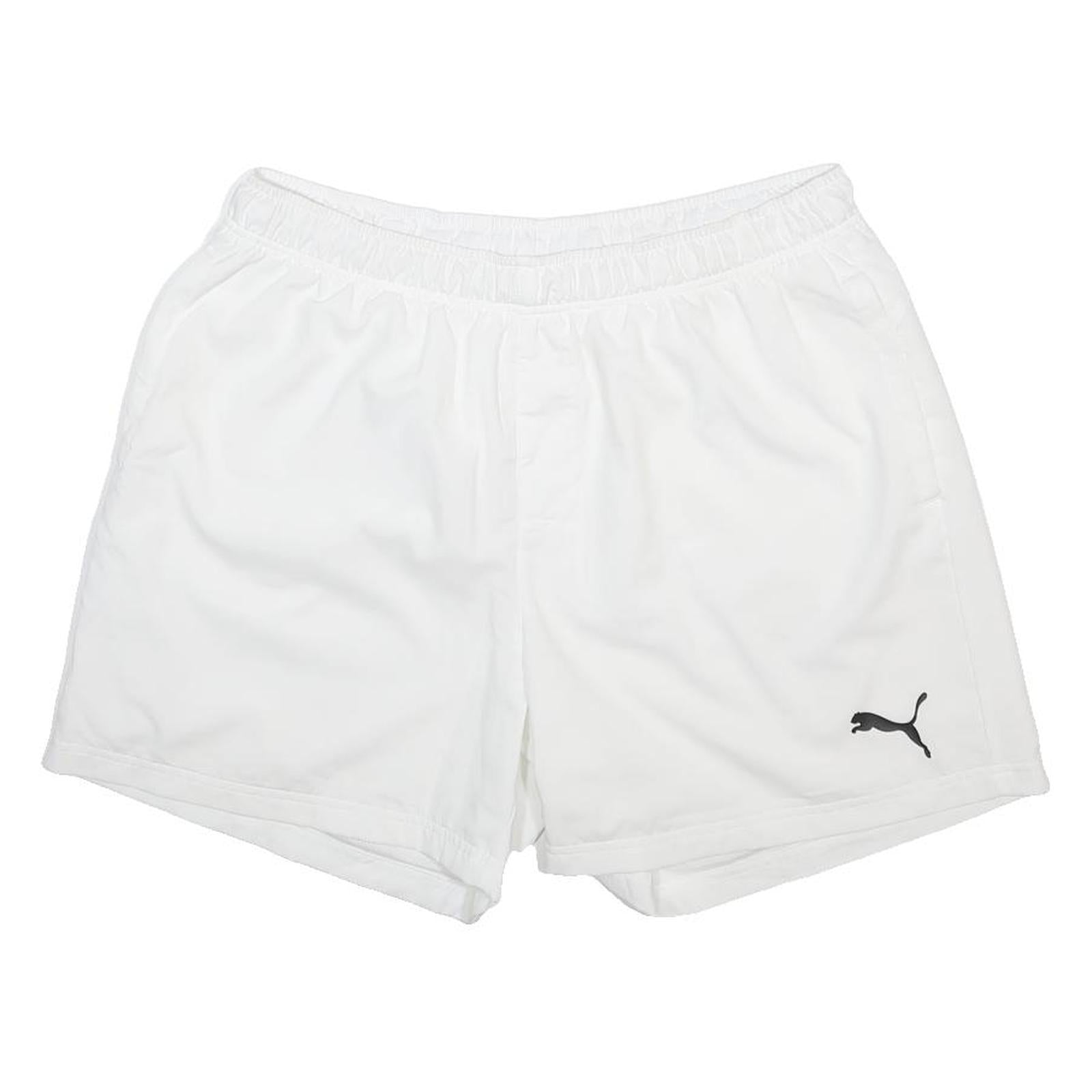 PUMA Mens White Casual Gym Shorts XL W34 Lightweight Polyester