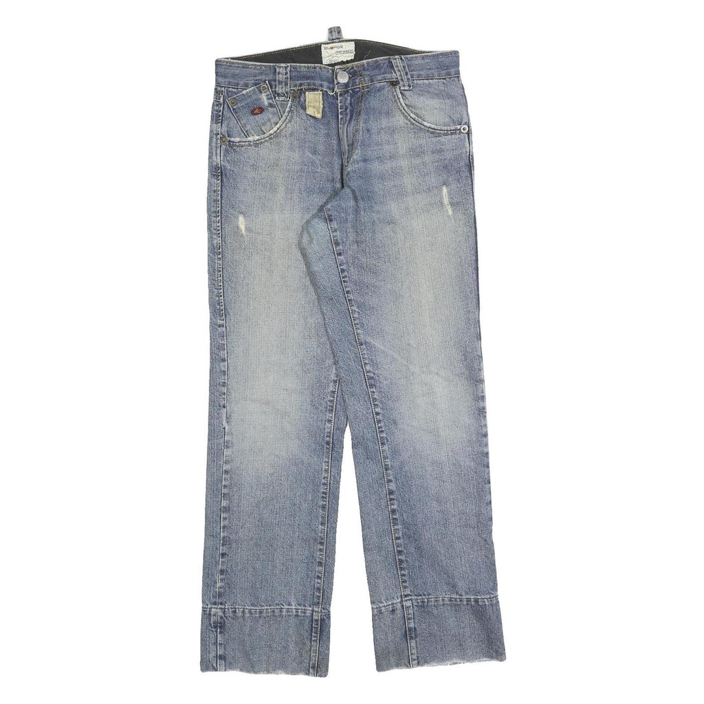 ENERGIE Mens Regular Fit Blue Denim Jeans W32 L32 Casual Zip Cotton Blend