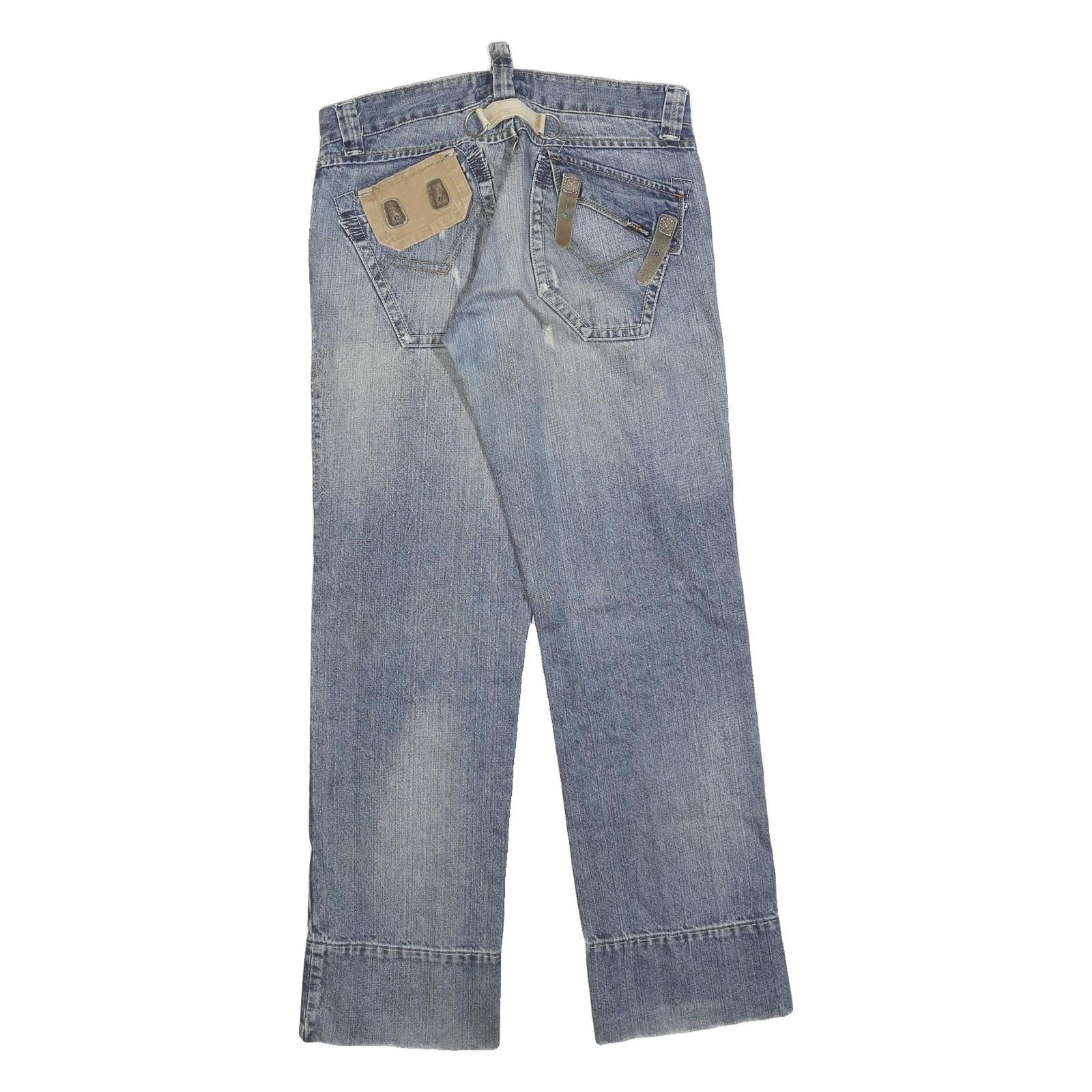 ENERGIE Mens Regular Fit Blue Denim Jeans W32 L32 Casual Zip Cotton Blend