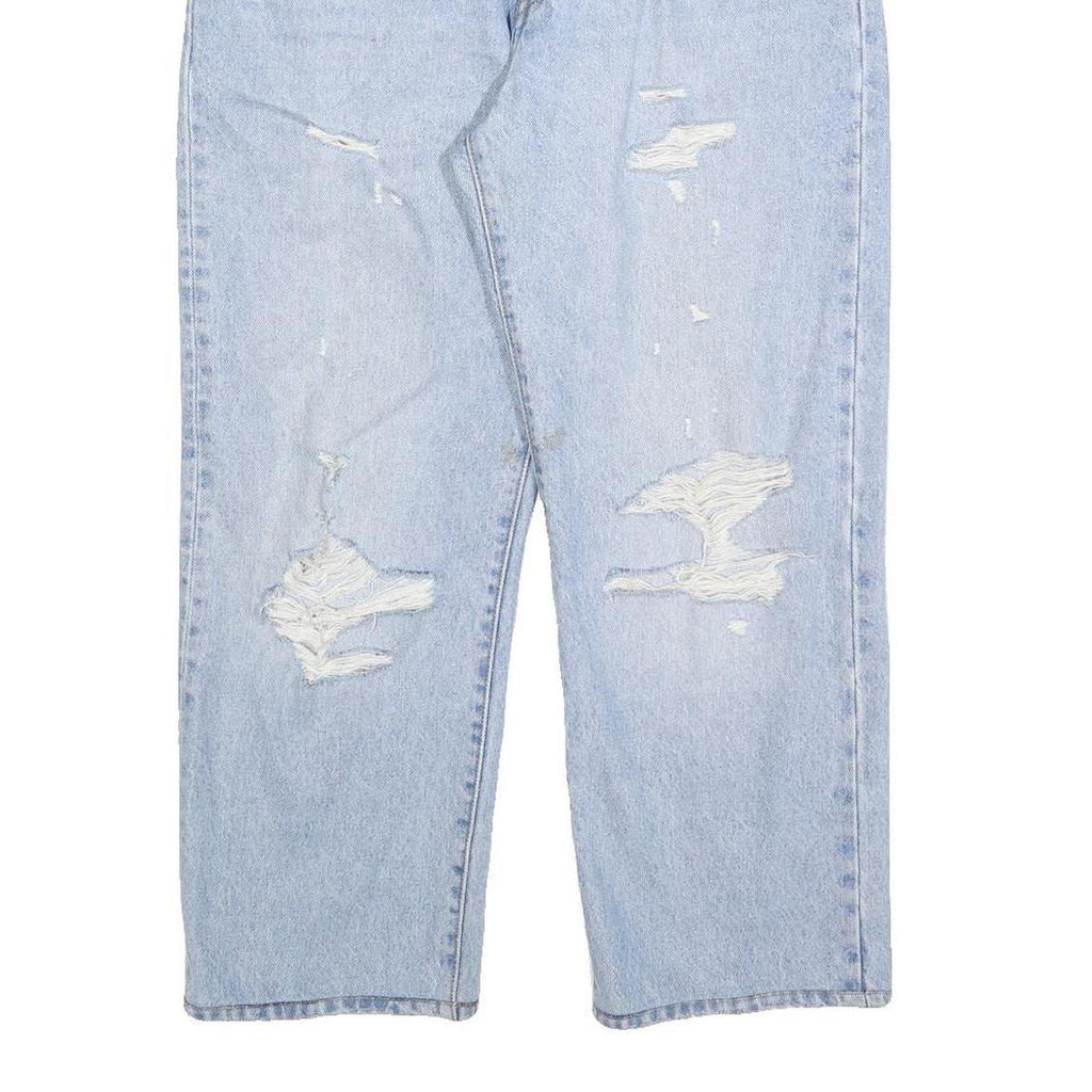 LEVI'S 501 BIG E Womens Jeans Blue Regular Straight Denim Light W34 L27