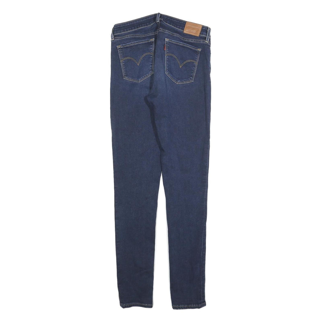 LEVI'S 711 Womens Jeans Blue Slim Skinny Denim Medium W29 L32 Stretch Zip