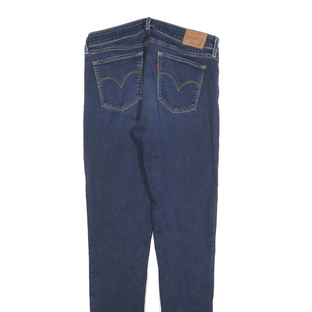 LEVI'S 711 Womens Jeans Blue Slim Skinny Denim Medium W29 L32 Stretch Zip