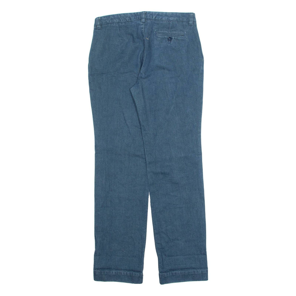 LACOSTE Womens Jeans Blue Regular Straight 90s W32 L34