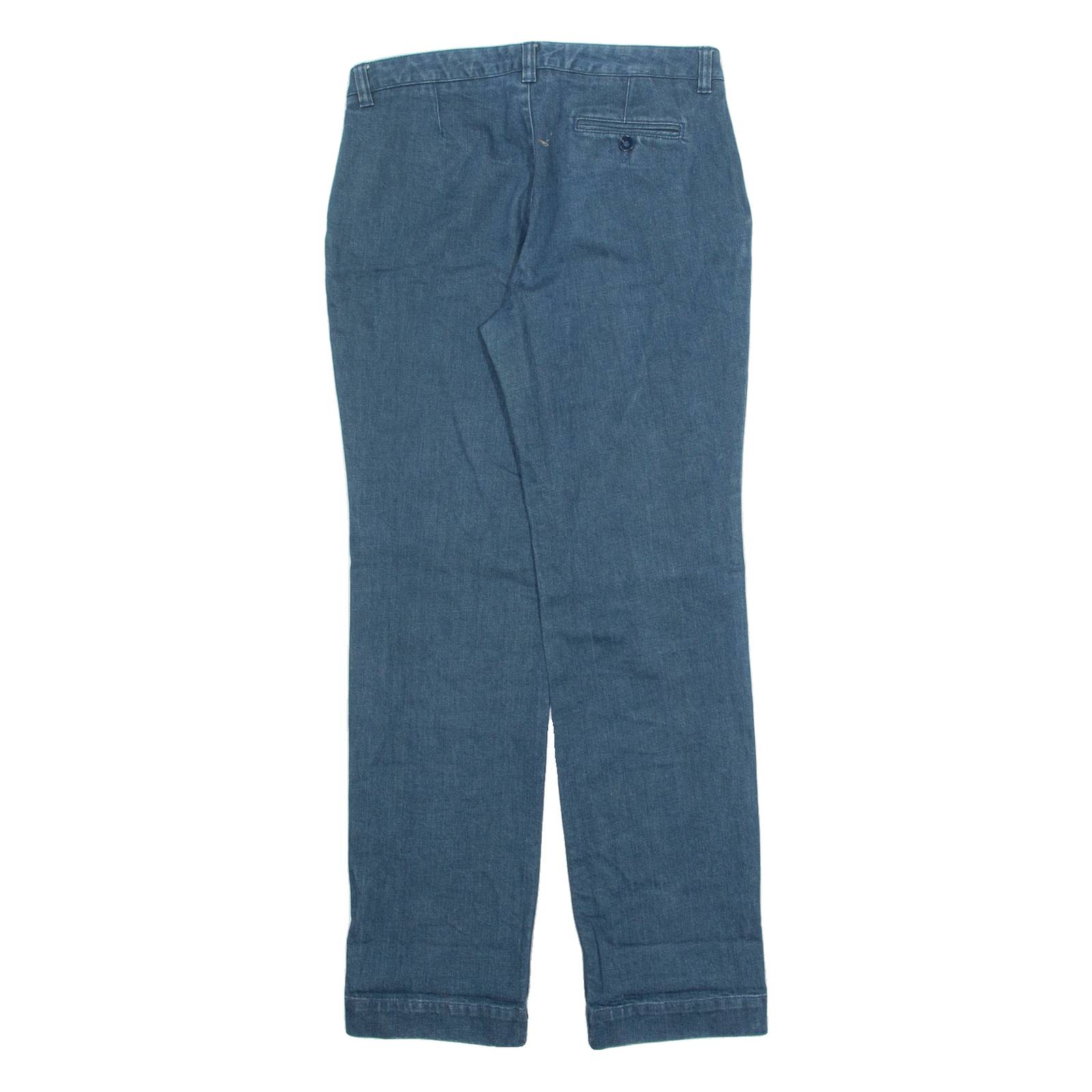 LACOSTE Womens Jeans Blue Regular Straight 90s W32 L34