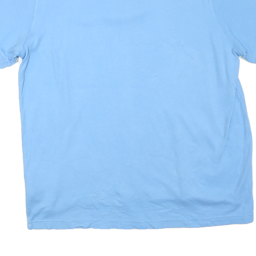 CHAPS Womens Blue Short Sleeve Plain Polo Shirt XL Classic Cotton Blend