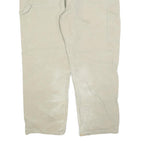 DICKIES Mens Jeans Beige Relaxed Straight Cotton Blend W40 L30 Workwear Zip