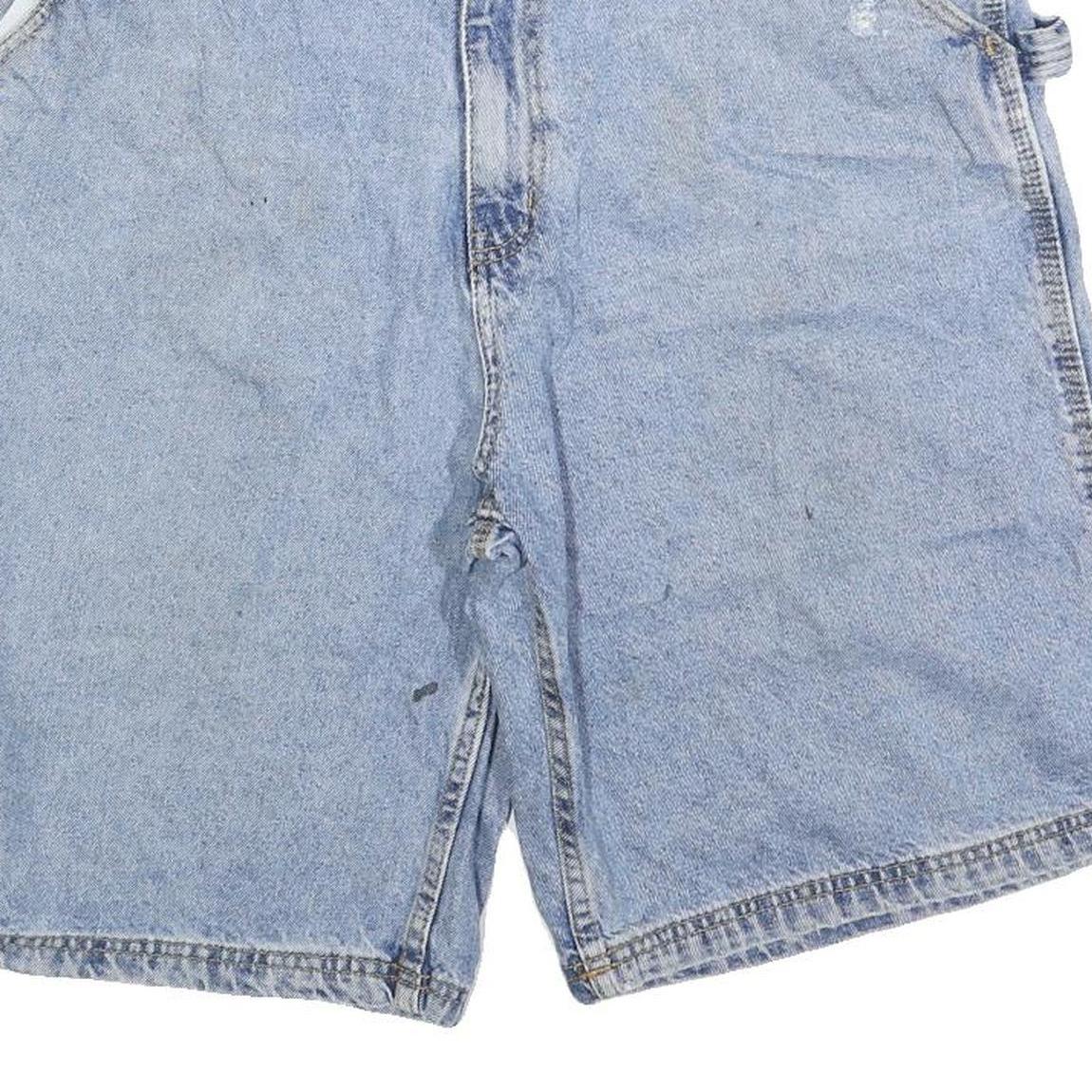 KK BRAND Mens Denim Light Blue Casual Shorts XL W38 Cotton Blend Regular Fit