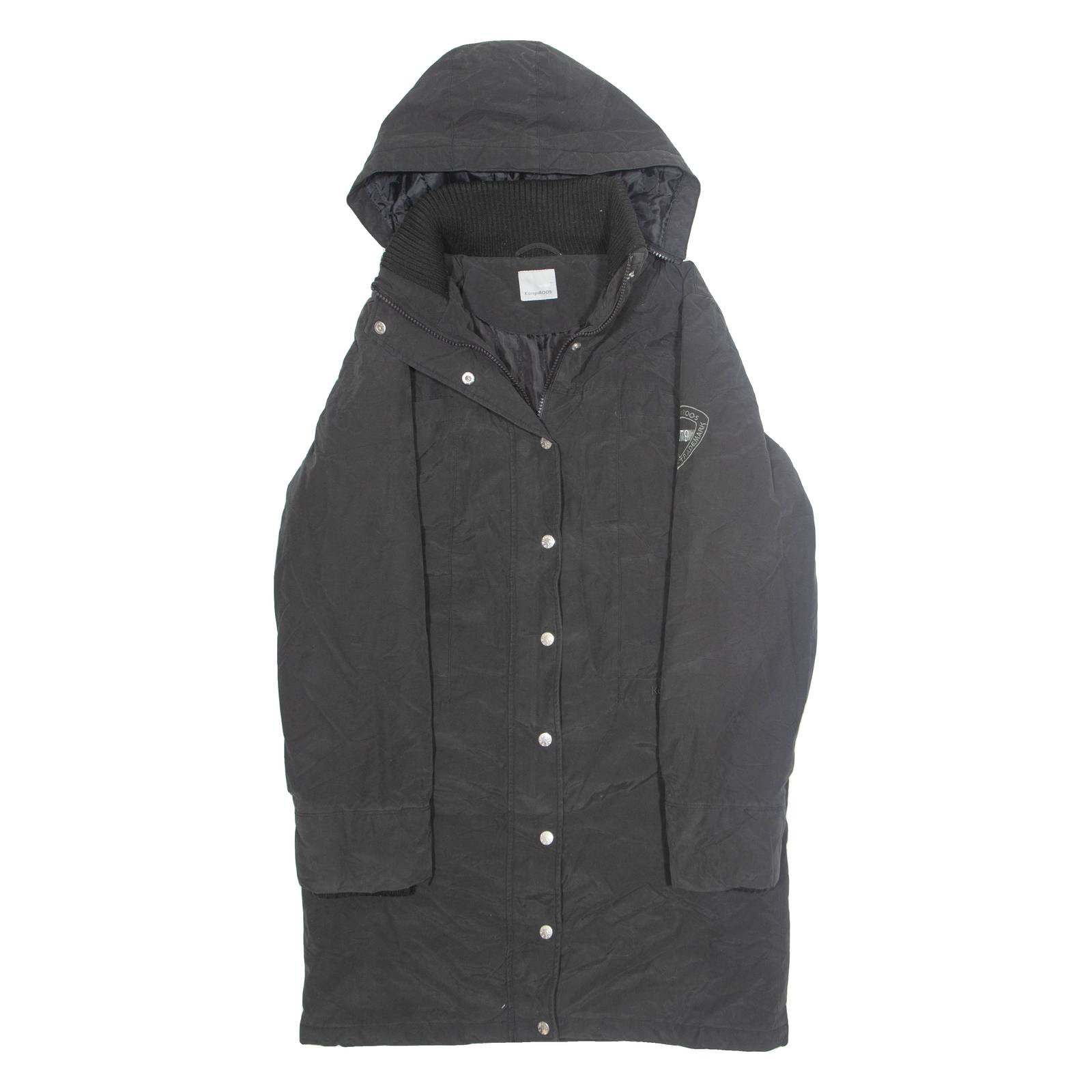 KANGAROOS Womens Jacket Black Hooded M