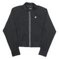 FILA Womens Black Jacket L Polyester Lightweight Button Closure Track Logo